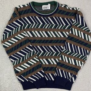 Trend Basics Sweater Mens Size Small Acrylic Knit 80s 90s Vintage Sweatshirt
